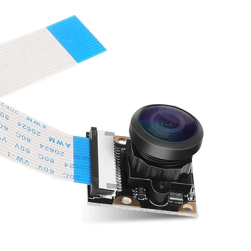 Raspberry Pi 4 Night Vision Camera with 222° Fisheye Lens, 5MP 1080p Module Compatible with Raspberry Pi 3 Model B/B+