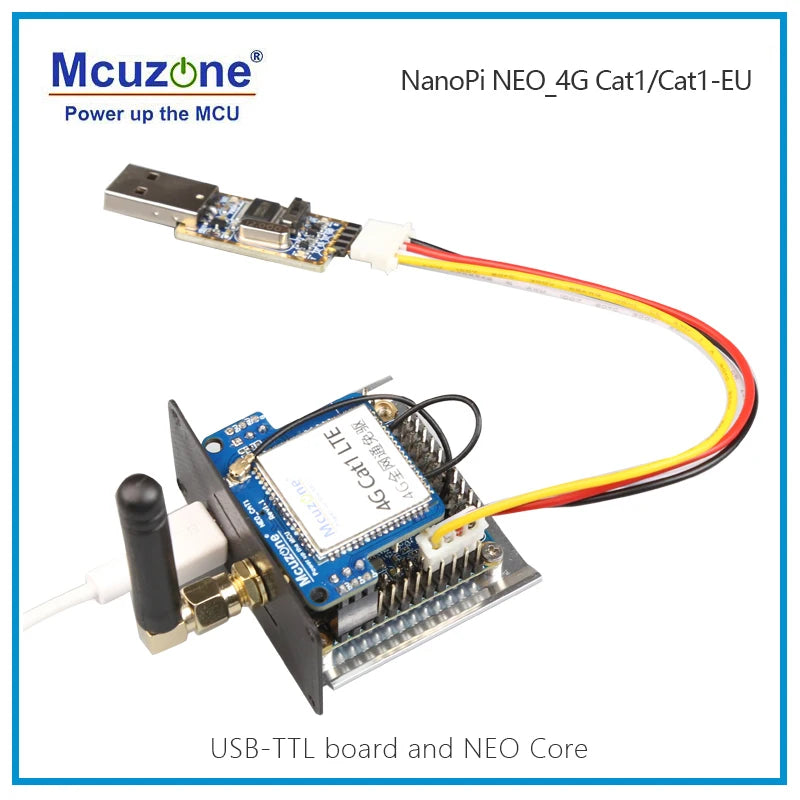 NanoPi NEO 4G Cat.1 LTE Module - Plug and Play, Drive-Free, Compatible with NEO / NEO Core / NEO Air, Supports Debian