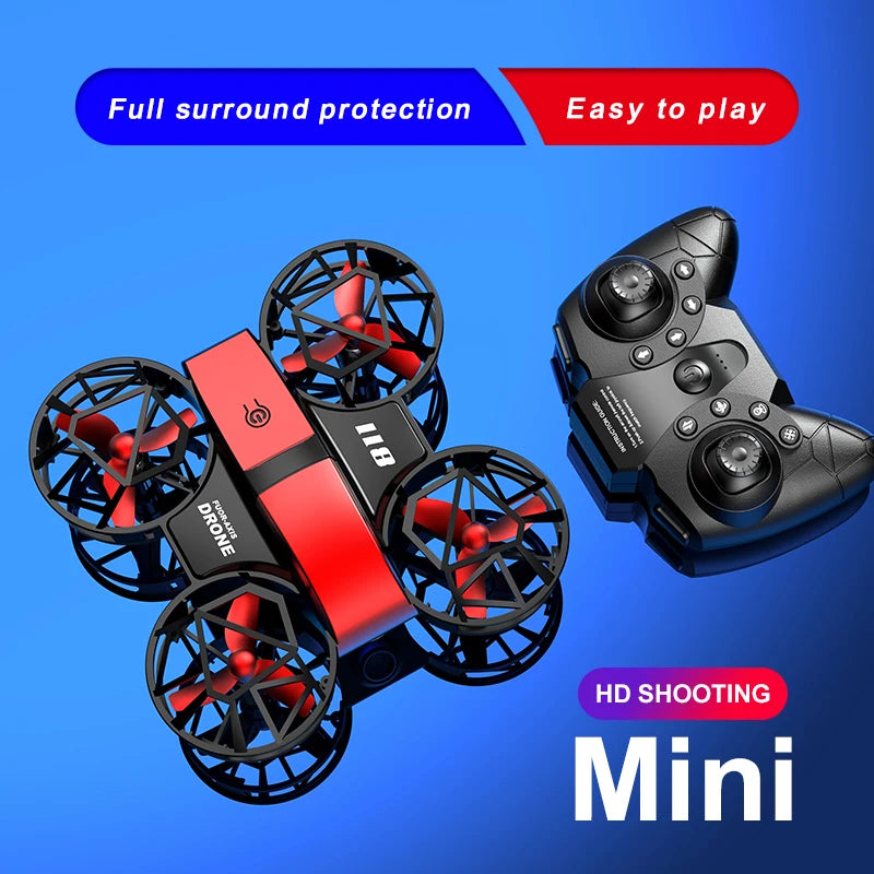 Mini Drone 811 with 4K HD Aerial Camera, WiFi FPV, and Full Shield Protection - RC Helicopter Toy for Kids