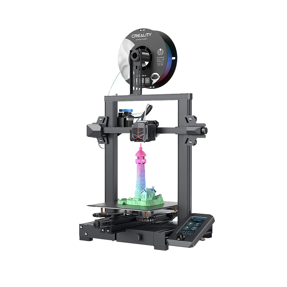 Creality Ender-3 V2 Silent Mainboard 3D Printer Kit – Advanced FDM Printing with Smart Filament Sensor and Easy Assembly