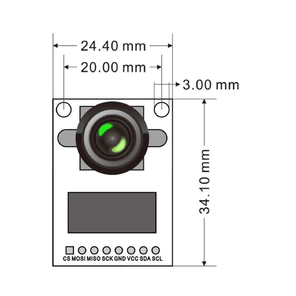Arducam Mini Camera Module Shield 5MP Plus OV5642 for Mega2560 & Raspberry Pi Pico
