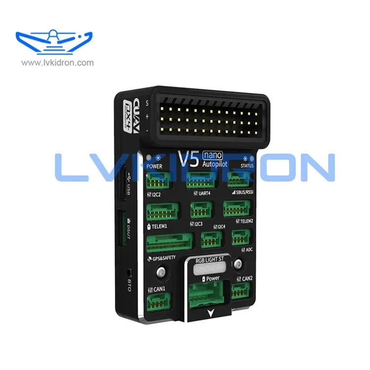 CUAV V5 Nano Open Source Flight Controller for Drone Autopilot - Compatible with PX4 APM for Quadcopter, Helicopter, and UAV Kits