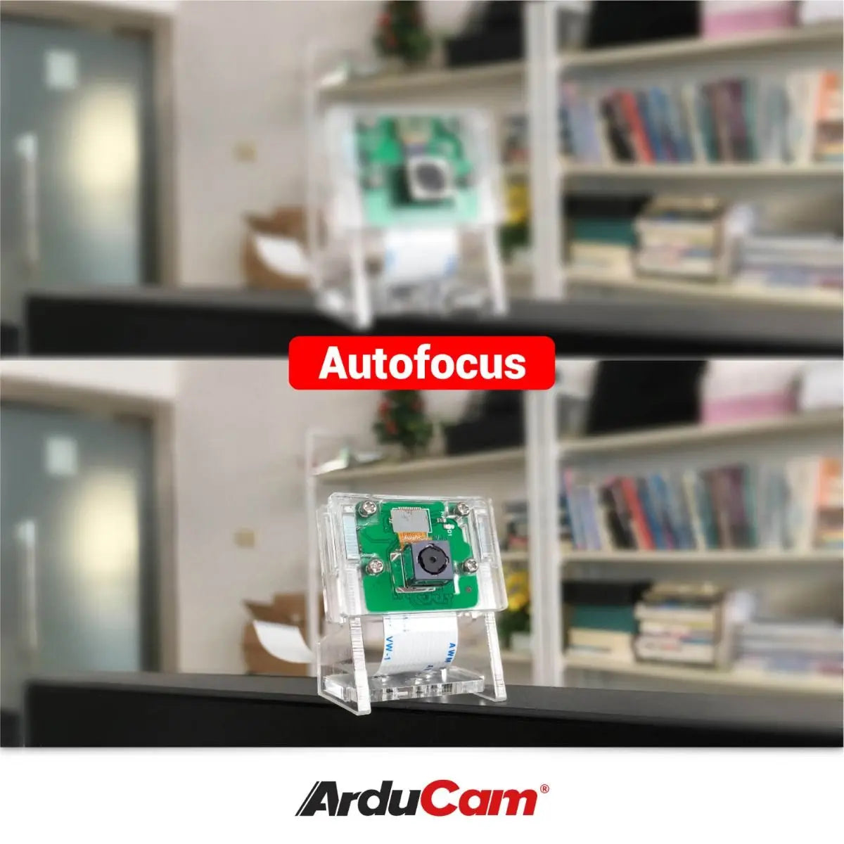 Arducam Autofocus Camera Module for Raspberry Pi – 5MP OV5647, 1080P, Motorized Focus Lens, Software Control Compatible with Raspberry Pi