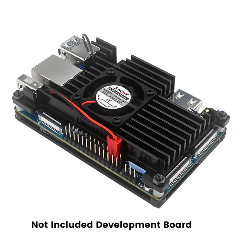 Aluminum Case with Cooling Fan for Orange Pi 4 LTS – Premium Protection and Efficient Passive Cooling Enclosure