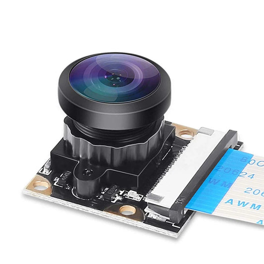 Raspberry Pi 4 Night Vision Camera with 222° Fisheye Lens, 5MP 1080p Module Compatible with Raspberry Pi 3 Model B/B+