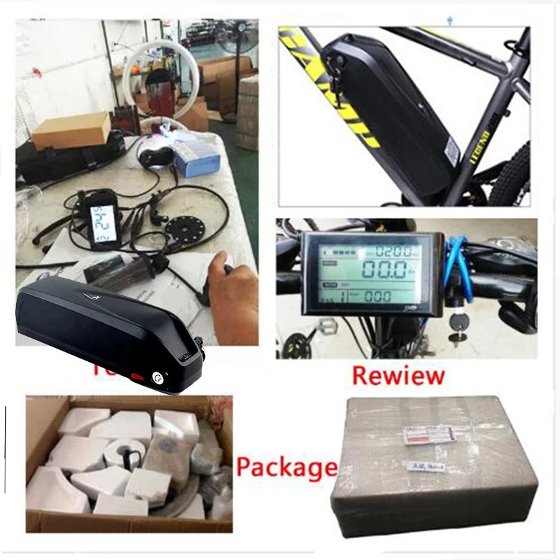 Electric Bike Conversion Kit with 20Ah/24Ah Battery, Rear Hub Motor, and 4.0-inch Tire for 20” or 26” Snow Fat Bikes