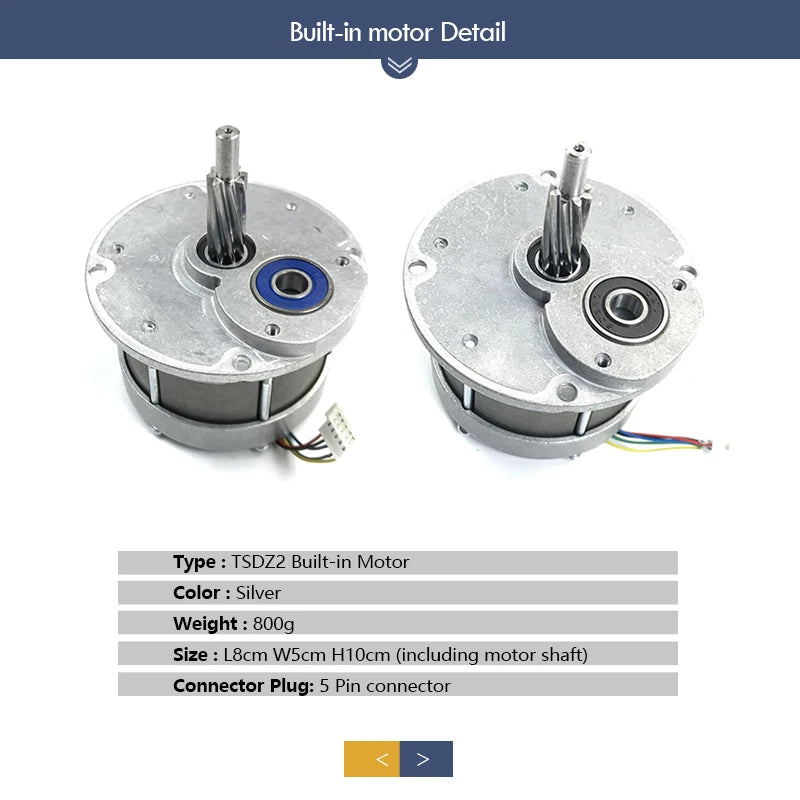 Tongsheng TSDZ2 Electric Bike Mid Drive Motor 36V/48V 250W 350W 500W - Essential Replacement Part for E-Bike