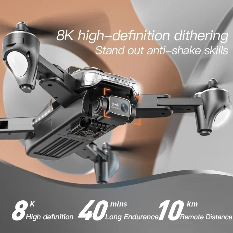 P11 Pro Max Drone 8K 5G GPS Professional Aerial Photography Drone with Dual Cameras, Obstacle Avoidance, and Brushless Motors