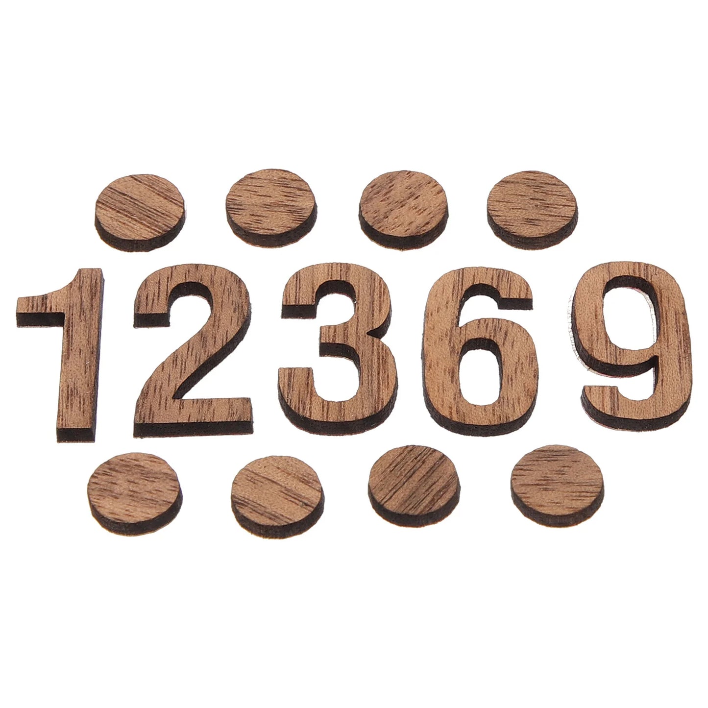 DIY Wall Clock Numerals Kit - Wooden Replacement Numbers & Hands for Custom Timepiece Crafting