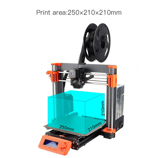Clone Prusa I3 MK3S+ DIY 3D Printer Kit with Upgraded Pinda and Y-Axis Clamp | Complete 3D Printer Set
