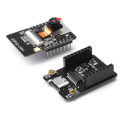ESP32-CAM WiFi Bluetooth Development Board with OV2640 Camera Module, Type-C Interface, 4.2 Bluetooth, and CH340/FT232 Chipset