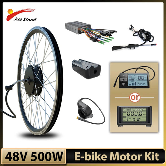 Brushless Hub Motor Wheel for Electric Bicycles - 26inch & 700C Front or Rear E-Bike Conversion Kit - DIY Electric Bike Parts